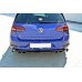 Накладки сплиттеры боковые на задний бампер на Volkswagen Golf VII R рестайл